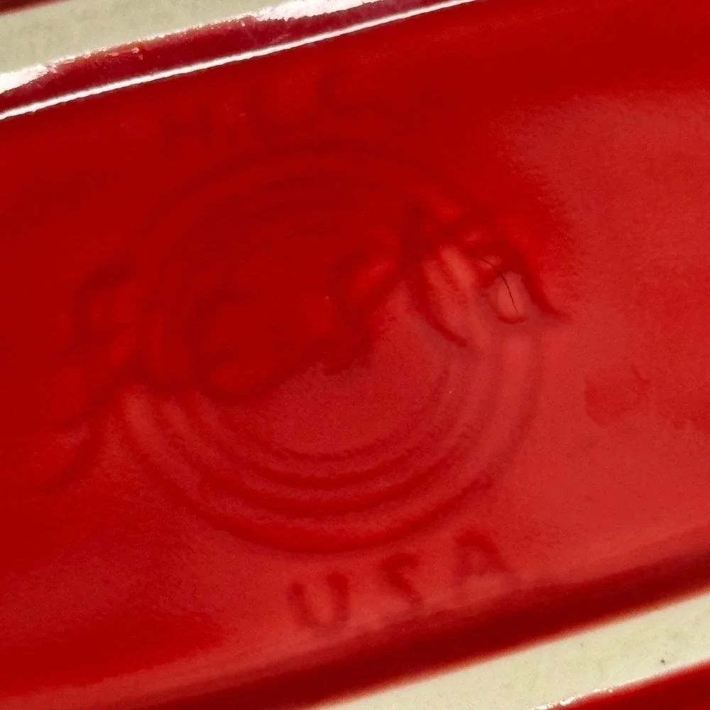 Fiesta Red Butter Dish w/ Lid Homer Laughlin USA Ceramic